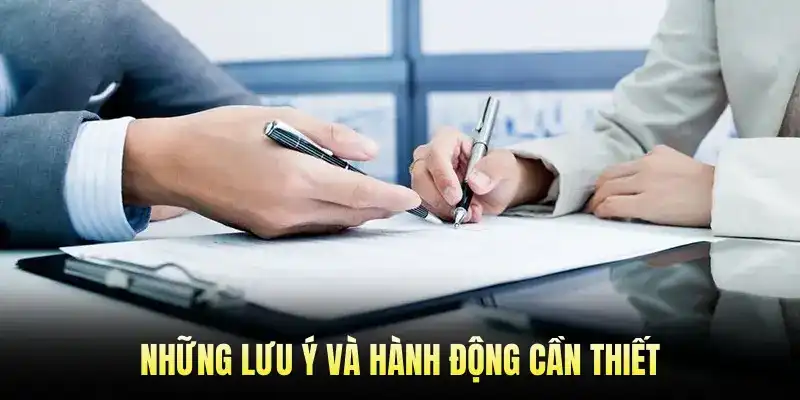 Những Lưu Ý và Hành Động Cần Thiết